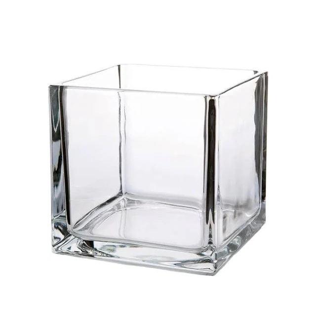 Rental store for Glass Vase Cube 4.75 x4.75 x4.75 in Naples FL