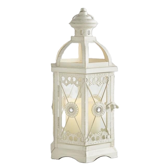 Rental store for Lantern Iron White Hex 13  x 5 in Naples FL