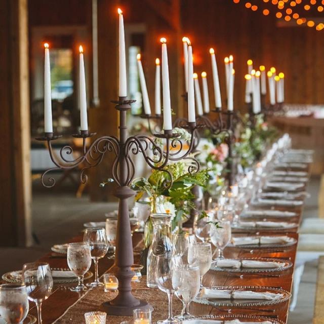 Rental store for Iron Candelabra 5 Lite Scroll 45 in Naples FL