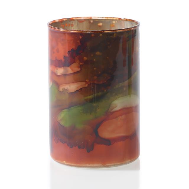 Rental store for Glass Votive Copper Green Swirl 2.75 x4 in Naples FL