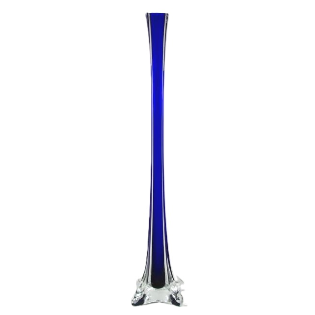 Rental store for Glass Vase Blue Eiffel Tower 31 in Naples FL