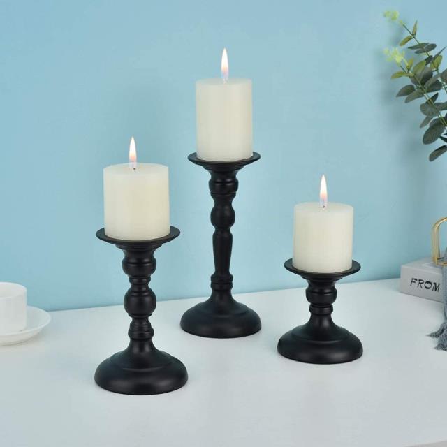 Rental store for Black Candle Holders  3pc in Naples FL