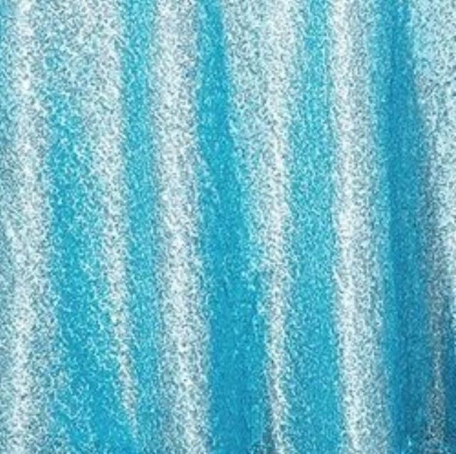 Rental store for Linen 108  Round Sequin Light Blue in Naples FL