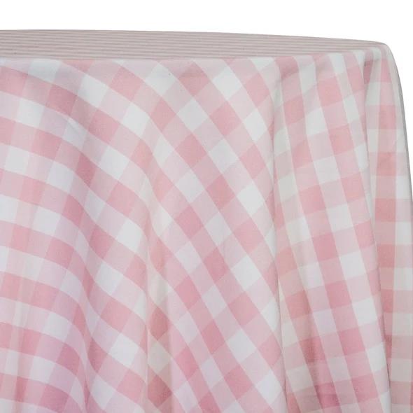 Rental store for Linen 108  Round Pink White Check in Naples FL