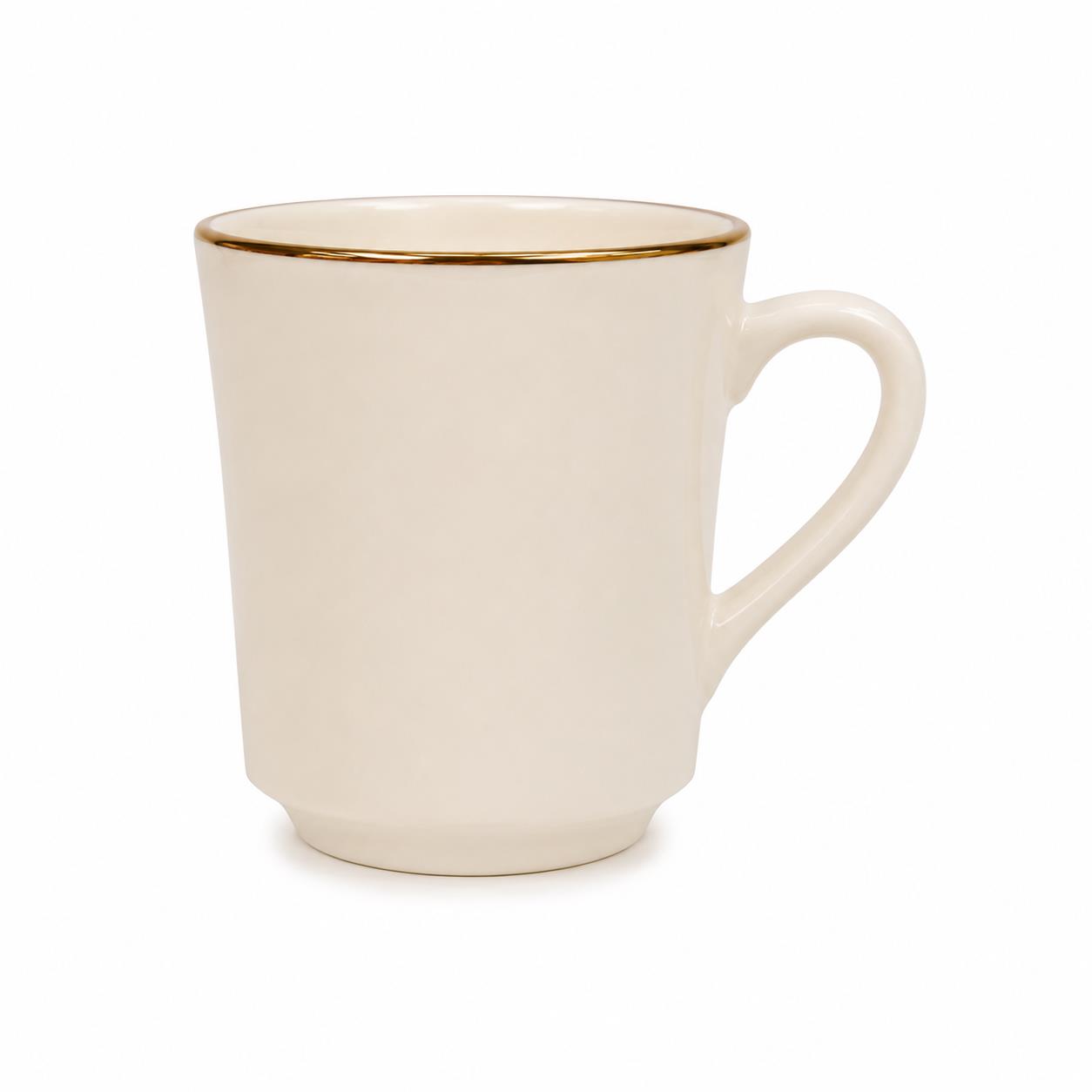 Rental store for China Ivory Gold Band Coffee Mug in Naples FL